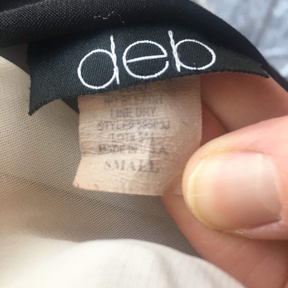 Deb Mini Pencil Black Skirt EUC - Picture 4 of 6